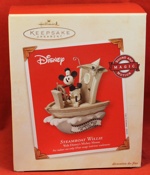 Disney Christmas Ornament - Mickey Steamboat Willie