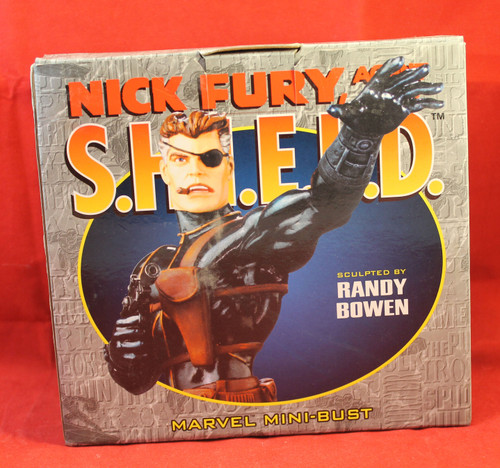 Marvel Bowen Mini Bust Statue 5.5" #2126 of 4000 - Nick Fury Stealth Edition Marvel Bowen Mini Bust Statue 5.5" #2126 of 4000 - Nick Fury Stealth Edition
