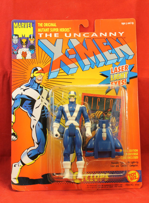 Uncanny X-Men - Action Figure -1992 Toy Biz - Cyclops White Laser Light Eyes