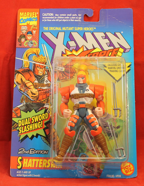 X-Men X-Force - Action Figure - 1994 Toy Biz - Shatterstar 2nd Edition