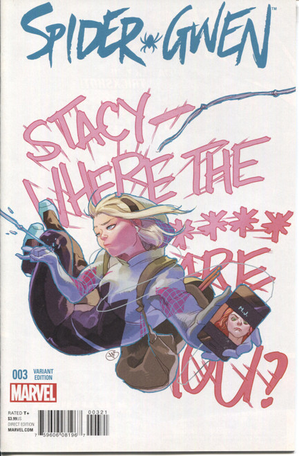 Spider Gwen (2015 Series) #3 C NM- 9.2 Spider Gwen (2015 Series) #3 C NM- 9.2