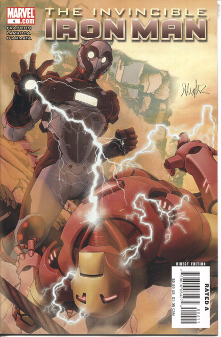 Iron Man (2008 Series) #4 A #470 NM- 9.2 Iron Man (2008 Series) #4 A #470 NM- 9.2