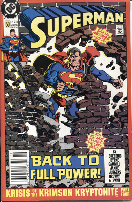 Superman (1987 Series) #50 NM- 9.2