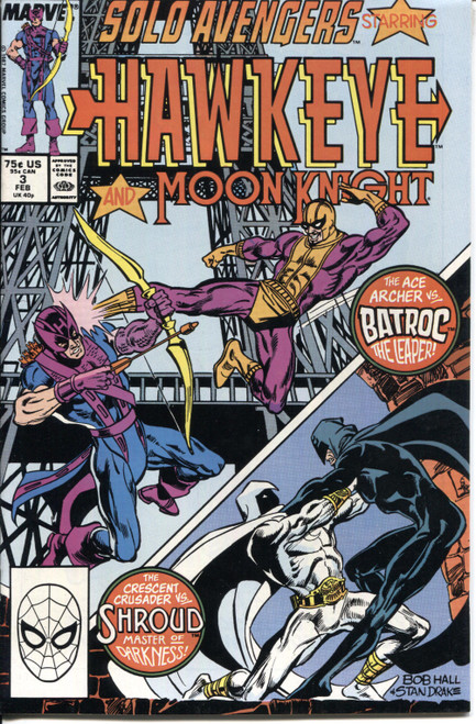 Solo Avengers Hawkeye (1987 Series) #3 NM- 9.2