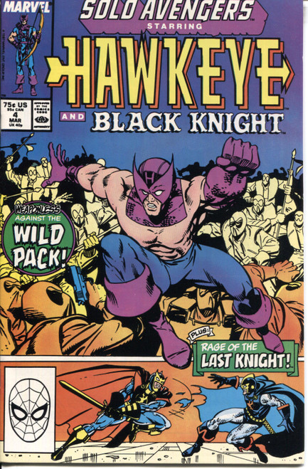 Solo Avengers Hawkeye (1987 Series) #4 NM- 9.2 Solo Avengers Hawkeye (1987 Series) #4 NM- 9.2