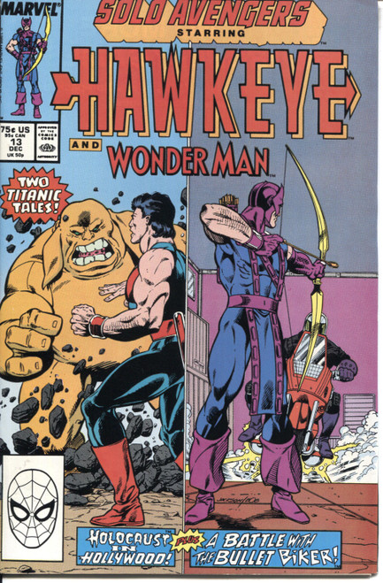 Solo Avengers Hawkeye (1987 Series) #13 NM- 9.2 Solo Avengers Hawkeye (1987 Series) #13 NM- 9.2