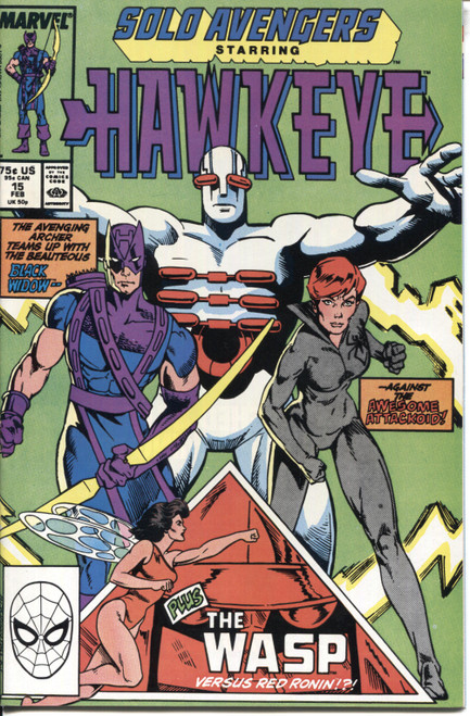Solo Avengers Hawkeye (1987 Series) #15 NM- 9.2 Solo Avengers Hawkeye (1987 Series) #15 NM- 9.2