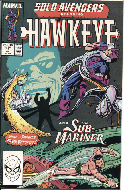 Solo Avengers Hawkeye (1987 Series) #17 NM- 9.2 Solo Avengers Hawkeye (1987 Series) #17 NM- 9.2