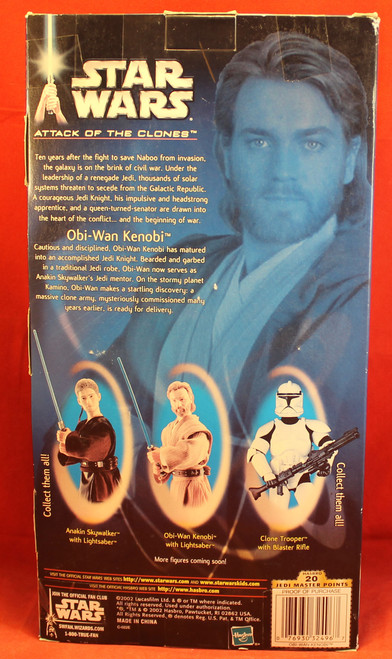 Star Wars Attack of the Clones AOTC 12" inch Obi-Wan Kenobi