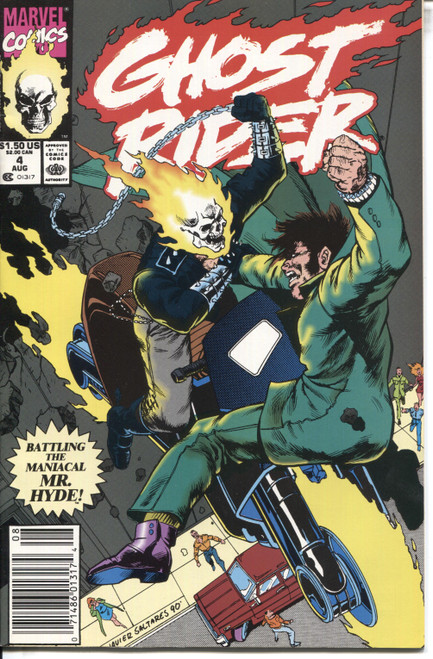 Ghost Rider (1990 Series) #4 Newsstand NM- 9.2 Ghost Rider (1990 Series) #4 Newsstand NM- 9.2