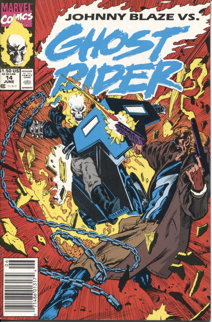 Ghost Rider (1990 Series) #14 Newsstand NM- 9.2 Ghost Rider (1990 Series) #14 Newsstand NM- 9.2