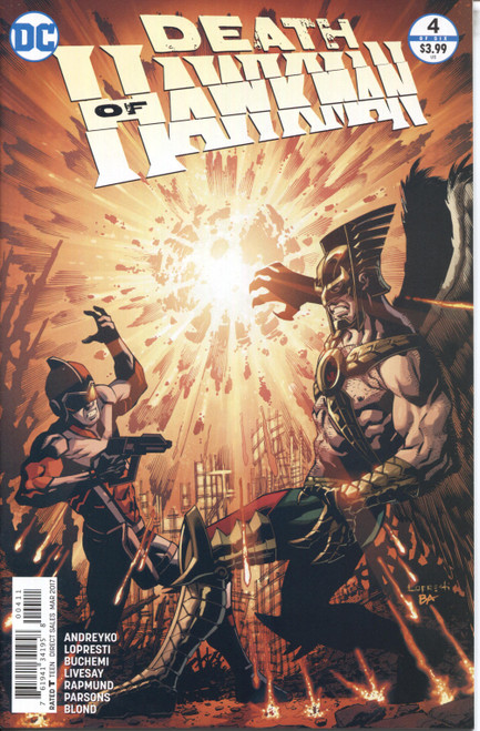 Death of Hawkman (2016 Series) #4 NM- 9.2