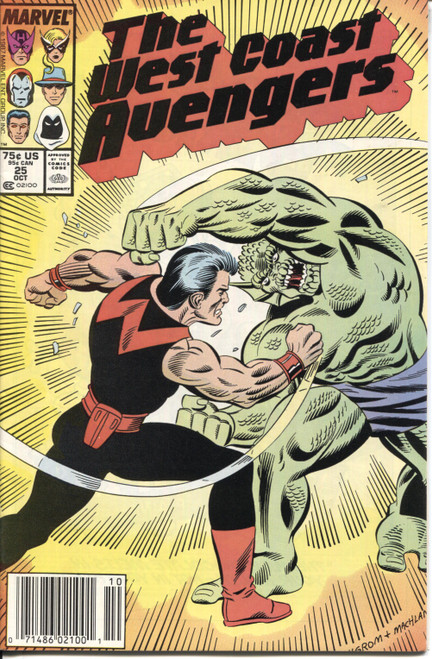 West Coast Avengers (1985 Series) #25 Newsstand NM- 9.2 West Coast Avengers (1985 Series) #25 Newsstand NM- 9.2