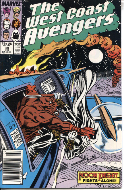 West Coast Avengers (1985 Series) #29 Newsstand NM- 9.2 West Coast Avengers (1985 Series) #29 Newsstand NM- 9.2