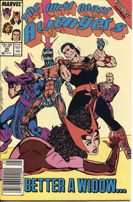 West Coast Avengers (1985 Series) #44 Newsstand NM- 9.2 West Coast Avengers (1985 Series) #44 Newsstand NM- 9.2
