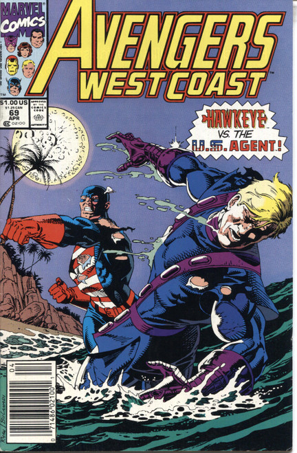 West Coast Avengers (1985 Series) #69 Newsstand NM- 9.2 West Coast Avengers (1985 Series) #69 Newsstand NM- 9.2