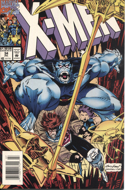 X-Men (1991 Series) #34 Newsstand NM- 9.2 X-Men (1991 Series) #34 Newsstand NM- 9.2