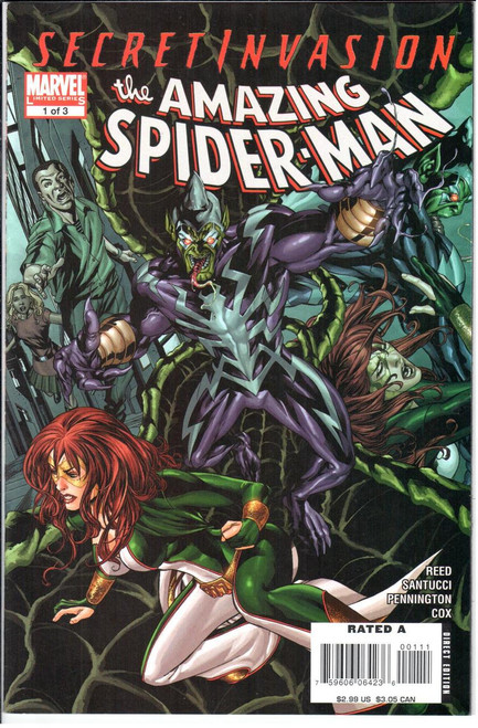 Secret Invasion Amazing Spider-Man (2008) #1 Secret Invasion Amazing Spider-Man (2008) #1