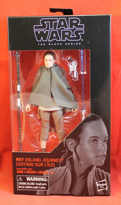 Star Wars 6" Action Figure Black Series - #58 Rey Island Journey Star Wars 6" Action Figure Black Series - #58 Rey Island Journey