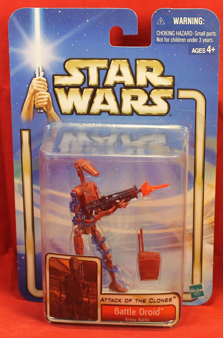 Star Wars Attack of the Clones AOTC 2002 #11 Battle Droid Red Star Wars Attack of the Clones AOTC 2002 #11 Battle Droid Red