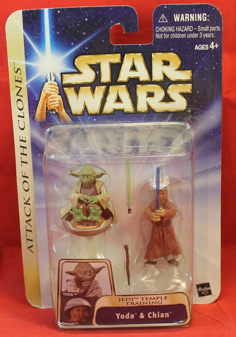 Star Wars Attack of the Clones AOTC 2003 #15 Yoda & Chian Variant Packing Star Wars Attack of the Clones AOTC 2003 #15 Yoda & Chian Variant Packing