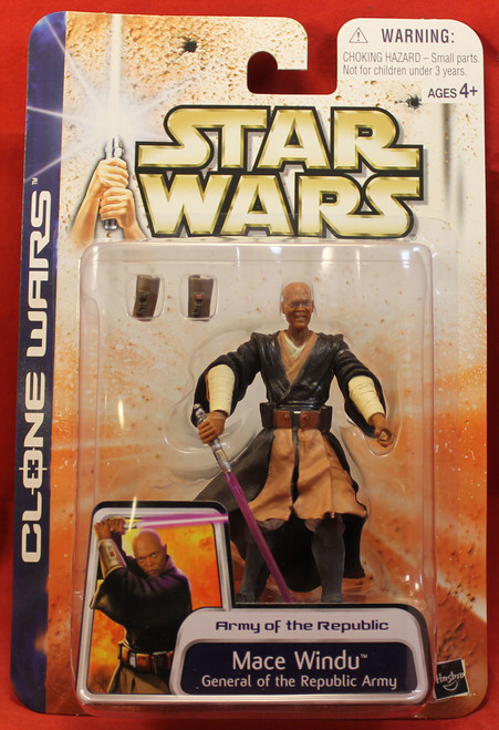 Star Wars Clone Wars AOTC 2003 #48 Mace Windu General Star Wars Clone Wars AOTC 2003 #48 Mace Windu General