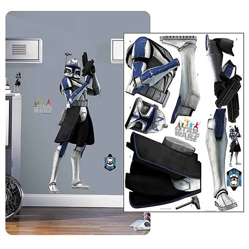 Star Wars Clone Wars Peel & Stick Panel Wall Sticker - Captain Rex Large