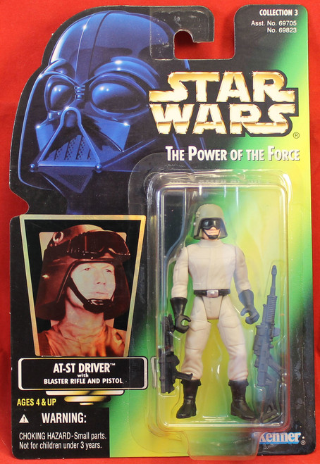Star Wars Power of the Force POTF Green Card AT-ST Driver .02 Star Wars Power of the Force POTF Green Card AT-ST Driver .02