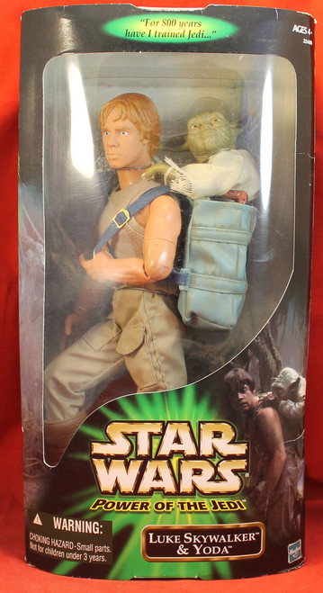 Star Wars Power of the Jedi POTJ 12" Action Figure Luke Skywalker Yoda Star Wars Power of the Jedi POTJ 12" Action Figure Luke Skywalker Yoda