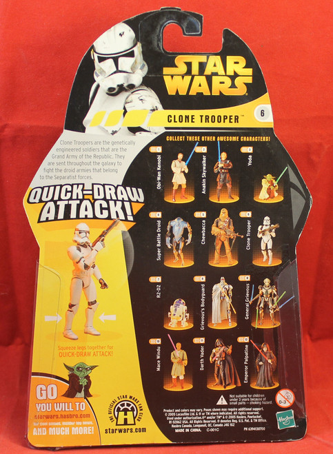 Star Wars Revenge of the Sith ROTS #06 Clone Trooper - Red Star Wars Revenge of the Sith ROTS #06 Clone Trooper - Red