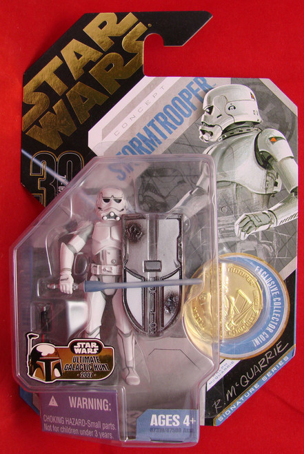 Star Wars TAC 30th Anniversary Collection #09 McQuarrie Stormtrooper - Gold Coin