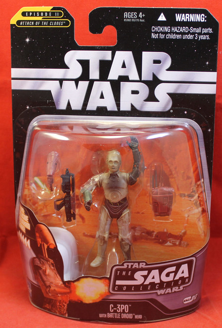 Star Wars The Saga Collection #017 C-3PO with Battle Droid Head Variant Packing Star Wars The Saga Collection #017 C-3PO with Battle Droid Head Variant Packing