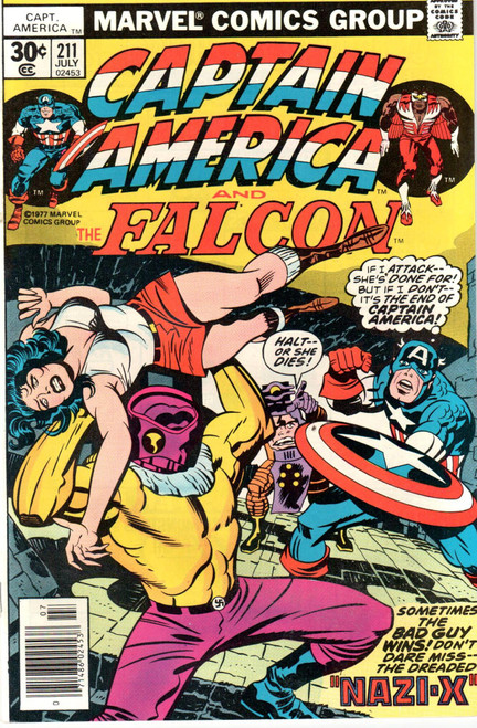 Captain America (1968 Series) #211 Newsstand NM- 9.2