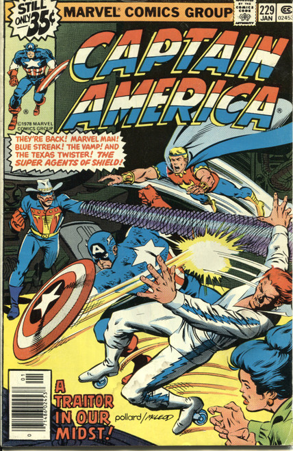 Captain America (1968 Series) #229 Newsstand GD 2.0
