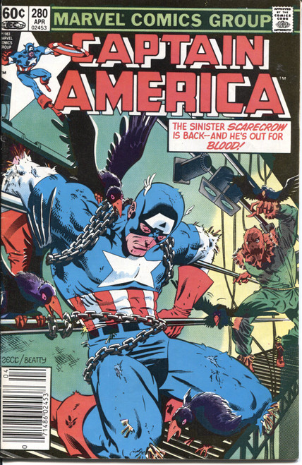 Captain America (1968 Series) #280 Newsstand VF 8.0 Captain America (1968 Series) #280 Newsstand VF 8.0