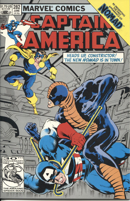 Captain America (1968 Series) #282 2nd Print NM- 9.2
