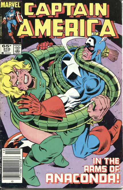 Captain America (1968 Series) #310 Newsstand VG+ 4.5