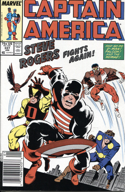 Captain America (1968 Series) #337 Newsstand NM- 9.2
