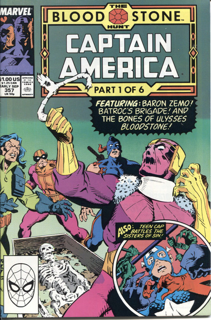 Captain America (1968 Series) #357 NM- 9.2
