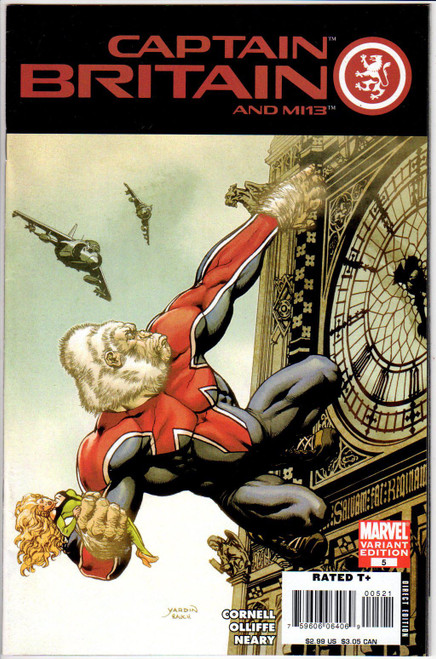 Captain Britain and MI13 (2008 Series) #5 Variant NM- 9.2