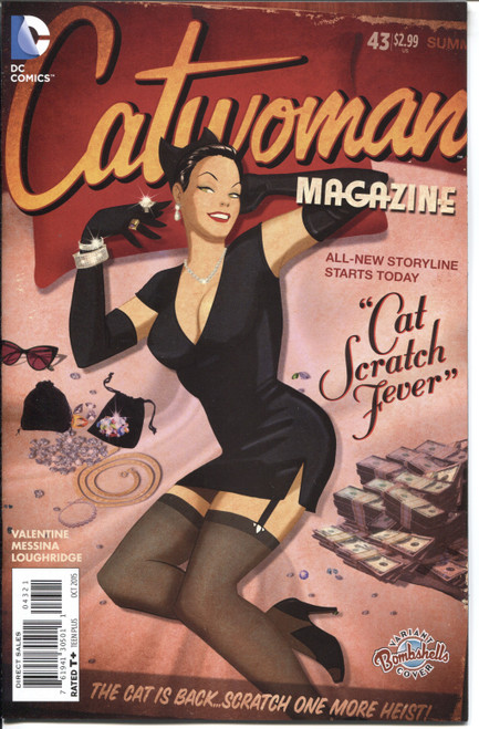 Catwoman (2010 Series) #43 Bombshell Variant NM- 9.2 Catwoman (2010 Series) #43 Bombshell Variant NM- 9.2