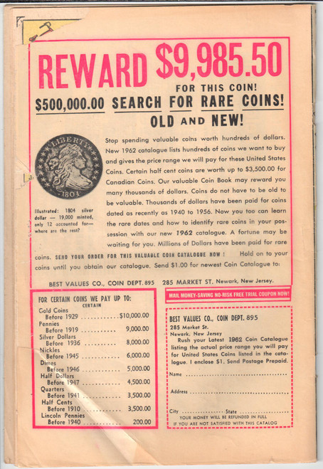 Fantastic Four (1961 Series) #10 GD/VG 3.0 Fantastic Four (1961 Series) #10 GD/VG 3.0