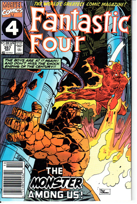 Fantastic Four (1961 Series) #357 Newsstand NM- 9.2