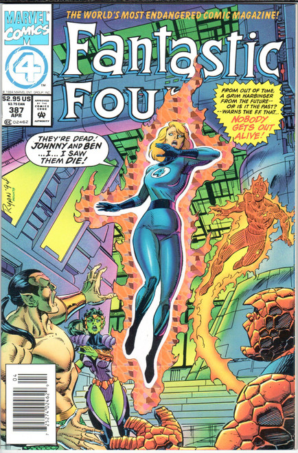Fantastic Four (1961 Series) #387 Foil Inset NM- 9.2
