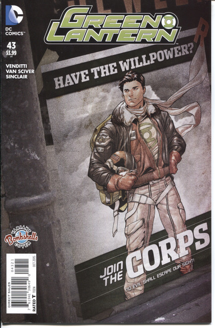 Green Lantern (2011 Series) #43 Bombshell Variant NM- 9.2 Green Lantern (2011 Series) #43 Bombshell Variant NM- 9.2
