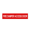 Marking Services Self-Adhesive Pipe Markers - Legend "Fire Damper Access Door"