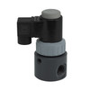 Plast-O-Matic Series EAST 1/2 in. Compact PTFE Bellows Solenoid Valves w/ Viton Seals - 3/16 in. Orifice