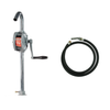 Fill-Rite SD62 Rotary Hand Pump w/ JME Hose & Nozzle Kit - 1 Gal per 13 Rev