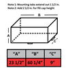 51 Gallon Aluminum Rectangle Auxiliary Tank - Diesel