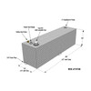 RDS Manufacturing 50 Gallon Aluminum Rectangular DOT Certified Transfer Tank